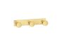 Sanco Bath Robe Hook & Door Stop Τριπλό Άγκιστρο Μόκα ματ 00683-M103