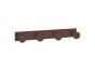 Sanco Bath Robe Hook & Door Stop Τετραπλό άγκιστρο Μόκα ματ 00684-M103
