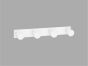 Sanco Bath Robe Hook & Door Stop Τετραπλό άγκιστρο Μόκα ματ 00684-M103