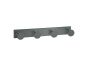 Sanco Bath Robe Hook & Door Stop Τετραπλό άγκιστρο Μόκα ματ 00684-M103