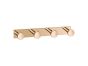 Sanco Bath Robe Hook & Door Stop Τετραπλό άγκιστρο Μόκα ματ 00684-M103