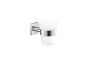 Sanco Iconic Glass Holder Μαύρο ματ 26701-Μ116