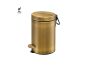 Sanco Waste Bins Χαρτοδοχείο 3 lt Soft Close (AISI 304) Σκούρο μπρονζέ ματ 90603-DM25