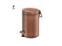 Sanco Waste Bins Χαρτοδοχείο 3 lt Soft Close (AISI 304) Σκούρο μπρονζέ ματ 90603-DM25