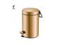 Sanco Waste Bins Χαρτοδοχείο 3 lt Soft Close (AISI 304) Σκούρο μπρονζέ ματ 90603-DM25