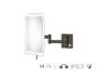 Sanco LED Cosmetic mirrors Μεγεθυντικός καθρέπτης x3 με LED Wenge ανάγλυφο MRLED-301-Α75