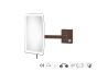 Sanco LED Cosmetic mirrors Μεγεθυντικός καθρέπτης x3 με LED Μπρονζέ ματ MRLED-305-Μ25