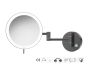 Sanco LED Cosmetic mirrors Μεγεθυντικός καθρέπτης x3 με LED Σκούρο μπρονζέ ματ MRLED-701-DM25