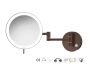 Sanco LED Cosmetic mirrors Μεγεθυντικός καθρέπτης x3 με LED Σκούρο γραφίτη MRLED-701-122