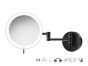 Sanco LED Cosmetic mirrors Μεγεθυντικός καθρέπτης x3 με LED Σκούρο γραφίτη MRLED-701-122