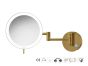 Sanco LED Cosmetic mirrors Μεγεθυντικός καθρέπτης x3 με LED Σκούρο γραφίτη MRLED-701-122
