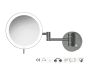 Sanco LED Cosmetic mirrors Μεγεθυντικός καθρέπτης x3 με LED Σκούρο γραφίτη MRLED-701-122