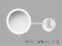 Sanco LED Cosmetic mirrors Μεγεθυντικός καθρέπτης x3 με LED Wenge ανάγλυφο MRLED-705-Α75