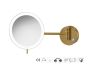 Sanco LED Cosmetic mirrors Μεγεθυντικός καθρέπτης x3 με LED Wenge ανάγλυφο MRLED-705-Α75