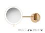 Sanco LED Cosmetic mirrors Μεγεθυντικός καθρέπτης x3 με LED Wenge ανάγλυφο MRLED-705-Α75