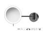 Sanco LED Cosmetic mirrors Μεγεθυντικός καθρέπτης x3 με LED Wenge ανάγλυφο MRLED-705-Α75