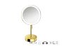 Sanco LED Cosmetic mirrors LED Επικαθήμενος Καθρέπτης μεγεθυντικός x3 Μόκα ματ MRLED-903-M103