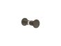 Sanco Glass Door Accessories Διπλό Πόμολο / Άγκιστρο Wenge ανάγλυφο SET-GL0670-Α75