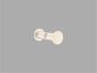Sanco Glass Door Accessories Διπλό Πόμολο / Άγκιστρο Wenge ανάγλυφο SET-GL0670-Α75