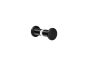 Sanco Glass Door Accessories Διπλό Πόμολο / Άγκιστρο Wenge ανάγλυφο SET-GL0670-Α75