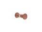 Sanco Glass Door Accessories Διπλό Πόμολο / Άγκιστρο Wenge ανάγλυφο SET-GL0670-Α75