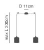 SE21-BL-B10-BL2-SH2 ADEPT PENDANT Grey Shade Pendant + HOMELIGHTING 77-9013