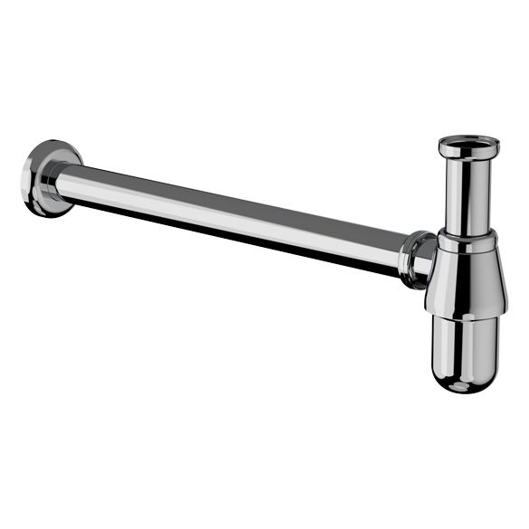 Horus Compléments Classic Collection - Bottle Trap Pipe L. : 400 Mm - Polished Nickel 00.250-NB