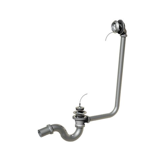 Horus Compléments Classic Collection - Bath Waste for Free Standing / Bathtub with Plug, Chain - Polished Nickel 00.448-NB