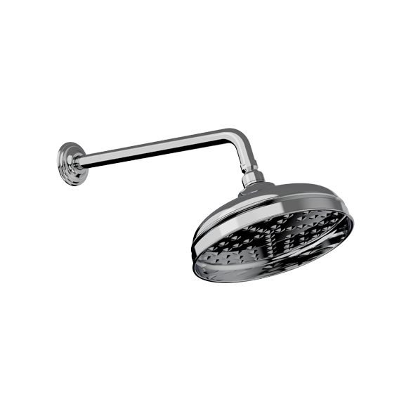 Horus Ascott Classic Collection - Anti-scale Nozzles Shower Head Diam. 220 Mm with Arm - Chrome 00.507-CH