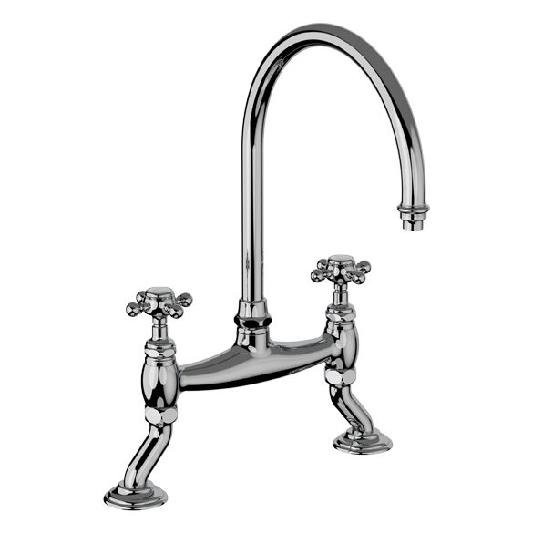 Horus Julia Victoria Julia Victoria Classic Collection - 2-hole Kitchen Mixer / No Waste - Matt Nickel 01.141-NM