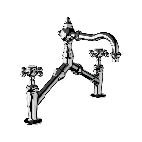 Horus Julia Victoria Julia Victoria Classic Collection - 2 Hole Basin Mixer - Matt Nickel 01.227-NM