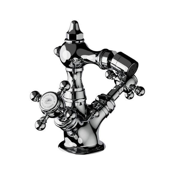 Horus Julia Victoria Julia Victoria Classic Collection - Monobloc Bidet Mixer with Automatic Pop-up Waste - Polished Nickel 01.311-NB