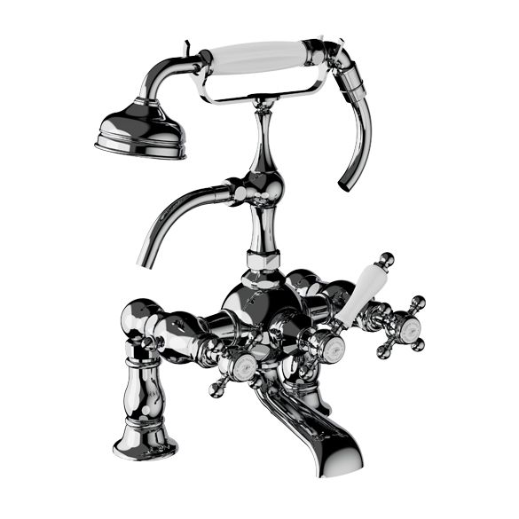 Horus Julia Victoria Julia Victoria Classic Collection - Complete Deck Bath / Shower Mixer - Chrome 01.435-CH