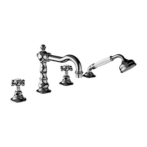 Horus Julia Victoria Julia Victoria Classic Collection - 4 Hole Deck Bath - Chrome 01.466-CH
