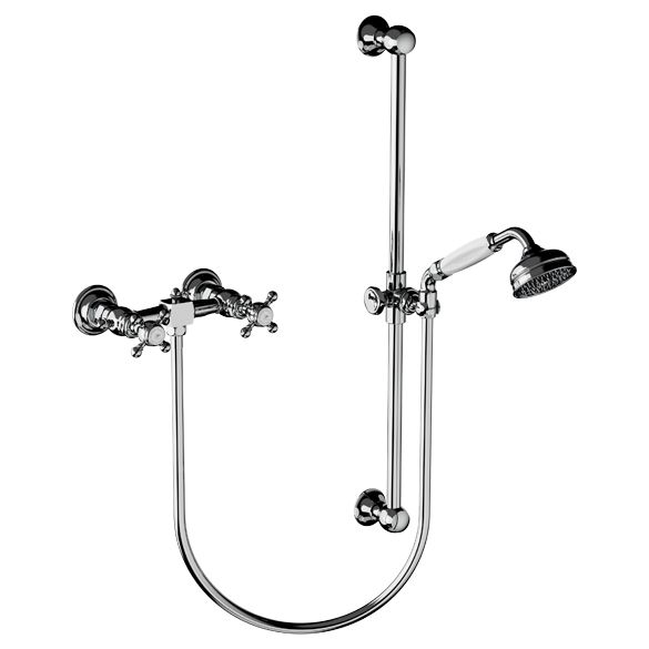 Horus Julia Victoria Julia Victoria Classic Collection - Complete Wall Bath / Shower Mixer - Matt Nickel 01.516-NM