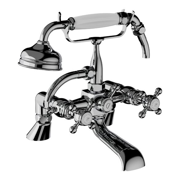 Horus Éloise Classic Collection - Complete Deck Bath / Shower Mixer - Matt Nickel 02.485-NM