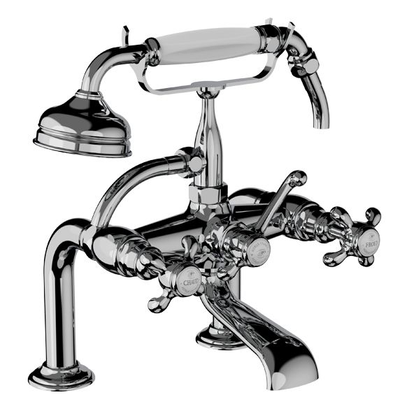 Horus Montmartre Classic Collection - Complete Deck Bath / Shower Mixer - Polished Nickel 07.425-NB