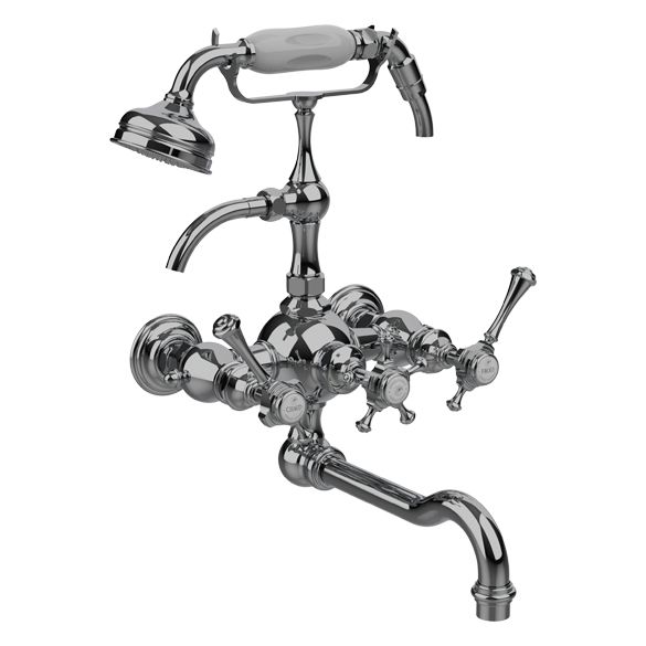 Horus Anthea Classic Collection - Complete Wall Bath / Shower Mixer - Polished Nickel 10.434-NB