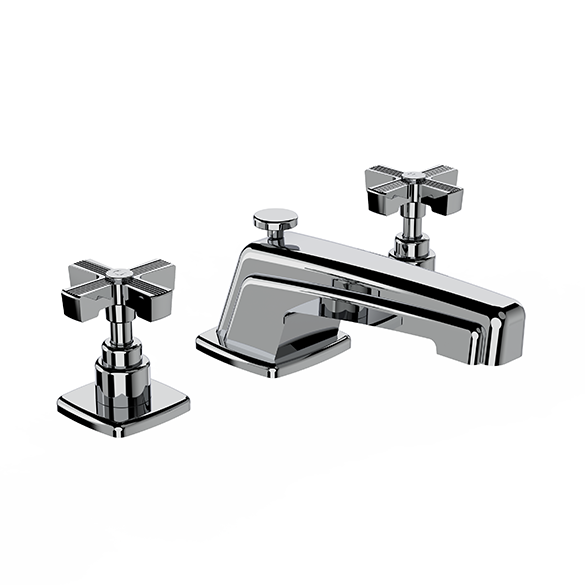 Horus Zéphyr Classic Collection - 3 Hole Basin Set with Pop-up Waste - Metal Gun 16.260-CF