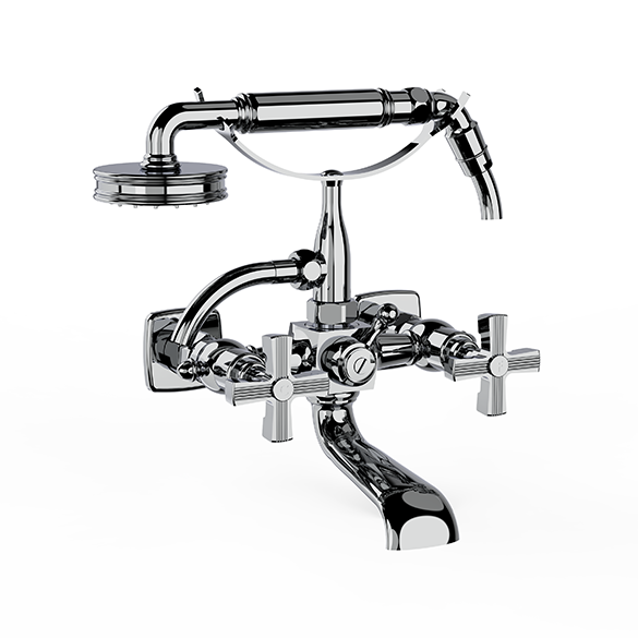 Horus Zéphyr Classic Collection - Complete Wall Bath / Shower Mixer - Matt Black 16.414-NO