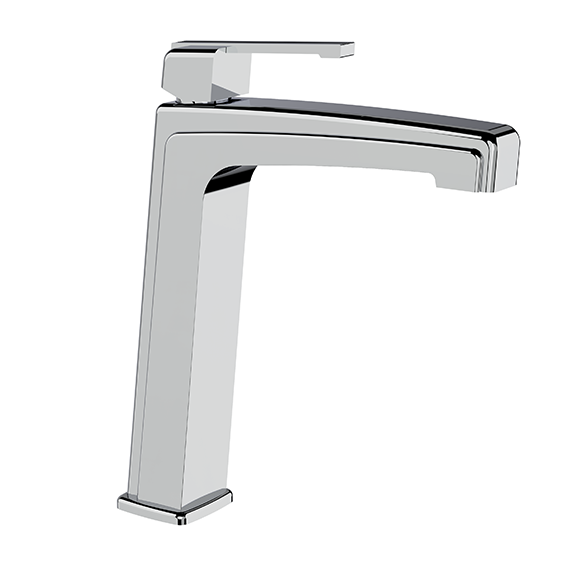 Horus Zéphyr Classic Collection - Single Lever Basin Mixer Extended with up and down Drain - Ice White 16.719-BI