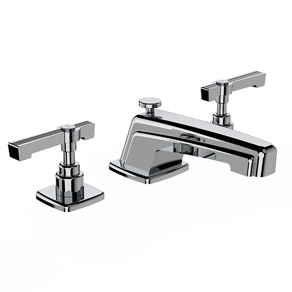 Horus Zéphyr Classic Collection - 3 Hole Basin Set with Pop-up Waste - Matt Black 17.260-NO