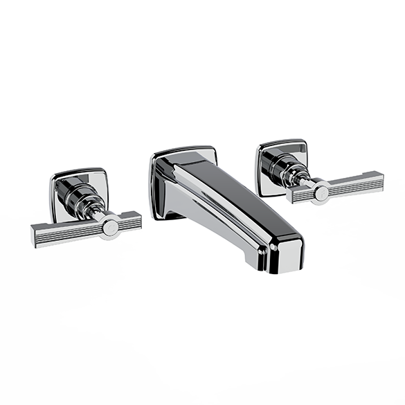 Horus Zéphyr Classic Collection - Concealed Wall Mounted 3 Hole Basin Set - Matt Nickel 17.263-NM