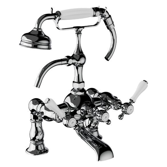 Horus Julia Victoria Julia Victoria Classic Collection - Complete Deck Bath / Shower Mixer - Chrome 19.435-CH