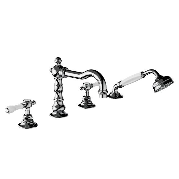 Horus Julia Victoria Julia Victoria Classic Collection - 4 Hole Deck Bath - Polished Nickel 19.466-NB