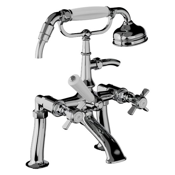 Horus Coventry Classic Collection - Complete Deck Bath / Shower Mixer - Chrome 28.485-CH