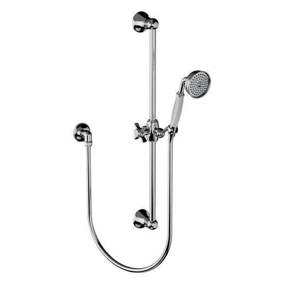 Horus Coventry Classic Collection - Wall Shower Set with Rail, Flexible Hose and Handspray - Matt Nickel 28.532-NM