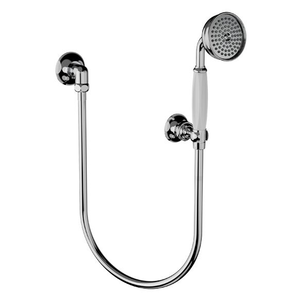 Horus Coventry Classic Collection - Wall Shower Set with Wall Hook, Flexible Hose and Handspray - Chrome 28.589-CH