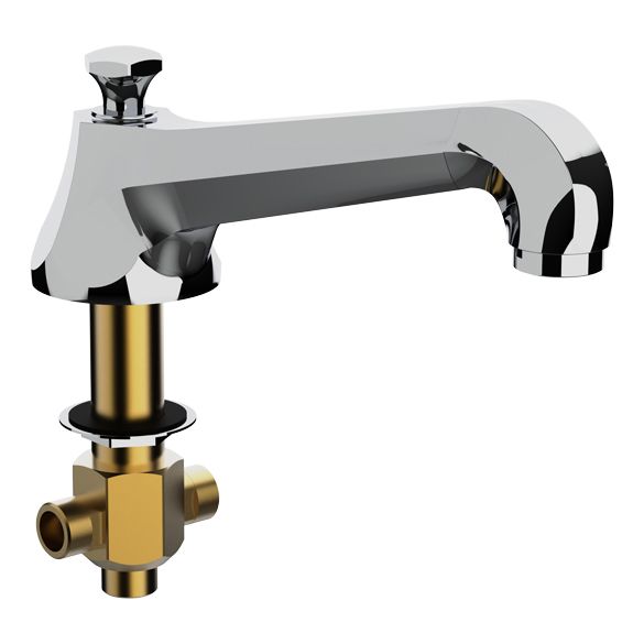 Horus Ascott Classic Collection - Deck Bath Spout with Diverter - Matt Nickel 32.402-NM