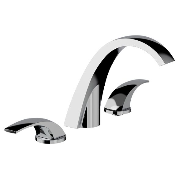Horus Nouvelle Vague “part of Contemporary Collection - 3 Hole Basin Set with Pop-up Waste - Chrome 40.260-CH